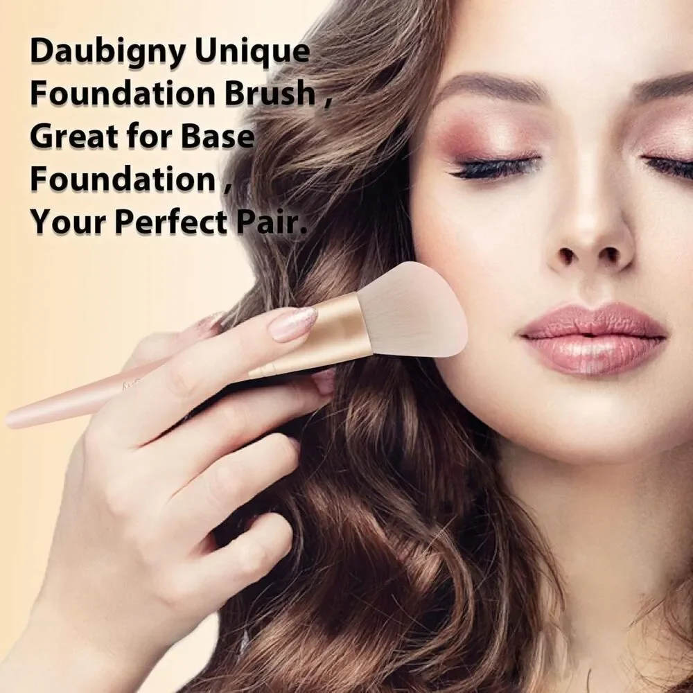 Daubigny 16Pieces Pink Complete Premium Synthetic Professional Makeup Brushes